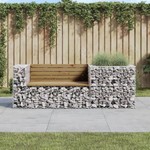 vidaXL Tuinbank met schanskorf geïmpregneerd grenenhout, Tuin en Terras, Tuinsets en Loungesets, Nieuw, Verzenden