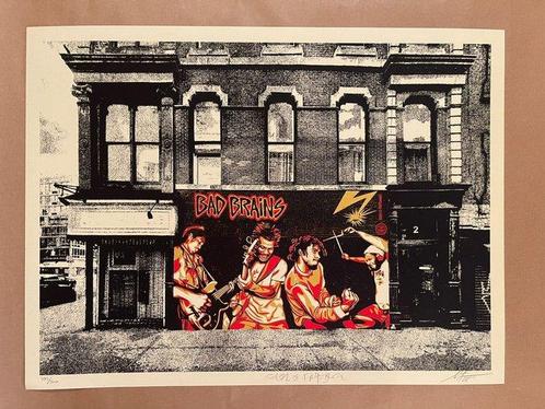 Shepard Fairey (OBEY) (1970) - Bad Brains Bowery and Bleeker, Antiek en Kunst, Kunst | Schilderijen | Modern