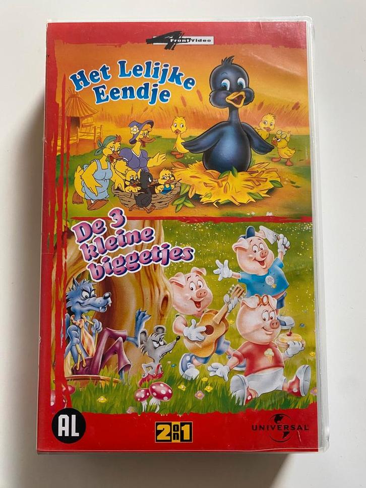 HET LELIJKE EENDJE / DE 3 KLEINE BIGGETJES (VHS), CD & DVD, VHS | Film