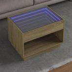 vidaXL Salontafel met Infinity LED 70x50x50 cm sonoma, Huis en Inrichting, Tafels | Salontafels, Verzenden, Nieuw