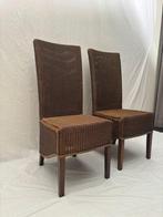 Lloyd Loom - Stoel - Riet/Hout - Twee stoelen