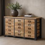 Dressoir Mangohout Mitchel 160 cm, Verzenden, Nieuw, Overige houtsoorten, Industriële meubels