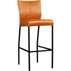 Set van 10 Leren barkrukken Revolt hoog - Vintage Cognac, Huis en Inrichting, Barkrukken, Nieuw, Leer, Ophalen of Verzenden, 90 cm of meer