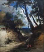 Scuola fiamminga (XVIII) - Paesaggio, Antiek en Kunst