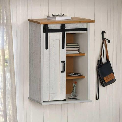 vidaXL Hangkast HALDEN met schuifdeur 49x22,5x70 cm, Huis en Inrichting, Kasten | Overige, Nieuw, Verzenden