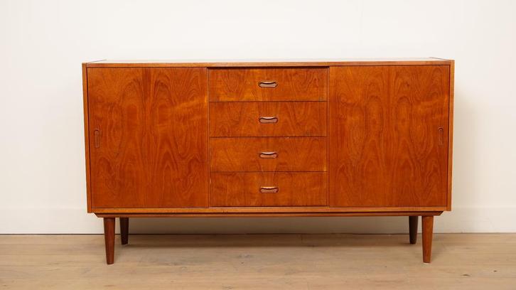 Vintage dressoir | Teak | 150 cm, Huis en Inrichting, Kasten | Dressoirs, Ophalen of Verzenden