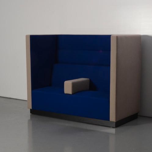 Red Stitch Inside ontvangstbank, blauw / grijs, 140 x 180 cm, Huis en Inrichting, Zetels | Zetels, Gebruikt, Ophalen of Verzenden