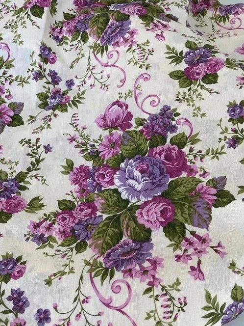 EXCLUSIEVE KATOENEN STOF 250 x 280 cm - Textiel - 280 cm -, Antiek en Kunst, Antiek | Tapijten, Tafelkleden en Textiel