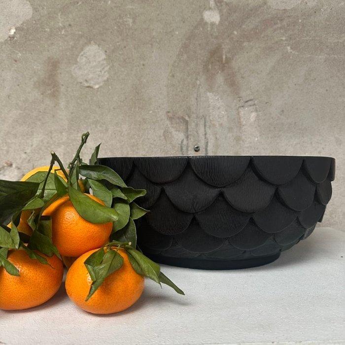 Loft83 Studio - Kom - Hout - Handcarved houten kom, Antiquités & Art, Art | Objets design