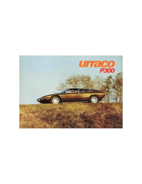 1975 LAMBORGHINI URRACO P300 BROCHURE, Livres, Autos | Brochures & Magazines, Enlèvement ou Envoi