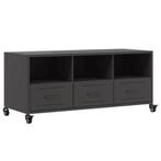 Tv-kast Zwart Metaal 100cm | OP = OP! | Outlet Koopje, Huis en Inrichting, Minder dan 50 cm, Verzenden, 75 cm of meer, Nieuw