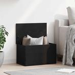 vidaXL Opbergdoos met Deksel Zwart Eiken 60x35x35 cm, Huis en Inrichting, Kasten | Overige, Verzenden, Nieuw