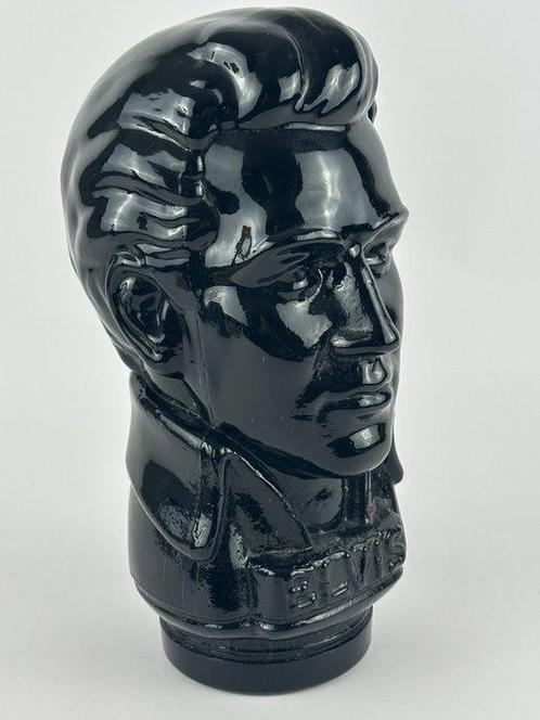 Buste, A glass bust of Elvis - 30 cm - Verre, Antiek en Kunst, Kunst | Designobjecten