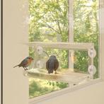 vidaXL Vogelvoederbakken voor raam 2 st 30x12x15 cm acryl, Animaux & Accessoires, Oiseaux | Accessoires, Verzenden