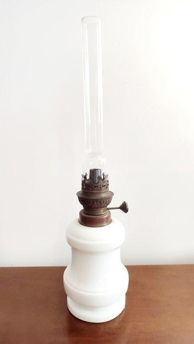JR - Olielamp (2) - Glas, Keramiek, verende giet - Petrolamp, Antiek en Kunst, Curiosa en Brocante