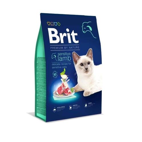 Brit premium by nature cat - sensitive lamb 8 kg, Dieren en Toebehoren, Kattenvoerbakken en Drinkbakken