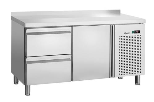 Bartscher koelwerkbank 280L 1 deur 2 laden met achterrand, Elektronische apparatuur, Vriezers en Diepvrieskisten, Ophalen of Verzenden