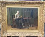 Albert Neuhuys 1844-1914 - Moeder en de kleine jongen, Antiek en Kunst