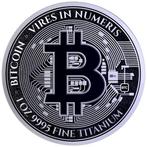 Chine. 5 x 2026 1 oz Titanium Bitcoin Round BU (Sans prix de, Timbres & Monnaies