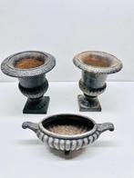 Pot (3) - Gietijzeren tuinurnen - Gietijzer, Antiek en Kunst