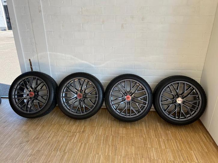 Cupra MAM 19 inch velgen met winterbanden, Auto-onderdelen, Banden en Velgen, 19 inch, Winterbanden, 245 mm, Personenwagen, Gebruikt