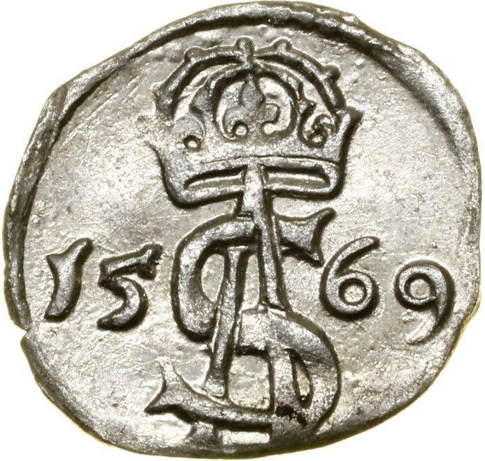 Polen, Litouwen. Sigismund II Augustus. 2 Silver Denar 1569, Postzegels en Munten, Munten | Europa | Niet-Euromunten