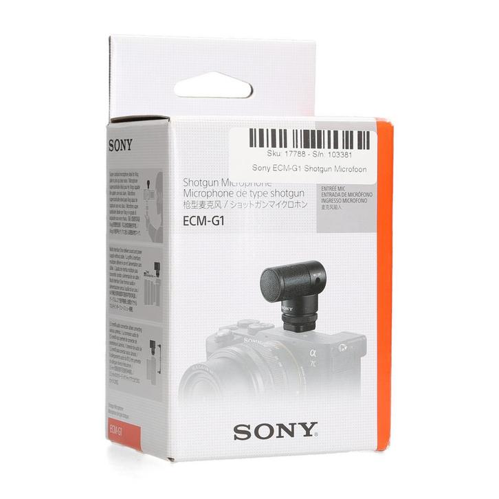 Sony ECM-G1 Shotgun Microfoon, Audio, Tv en Foto, Fotografie | Fotostudio en Toebehoren, Zo goed als nieuw, Ophalen of Verzenden