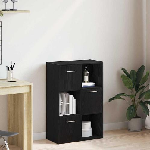 vidaXL Boekenkast/kamerverdeler zwart eiken 60,5x30x90cm, Huis en Inrichting, Kasten | Boekenkasten, Nieuw, Verzenden