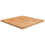 vidaXL Tafelblad vierkant 70x70x2,5cm massief eiken, Verzenden