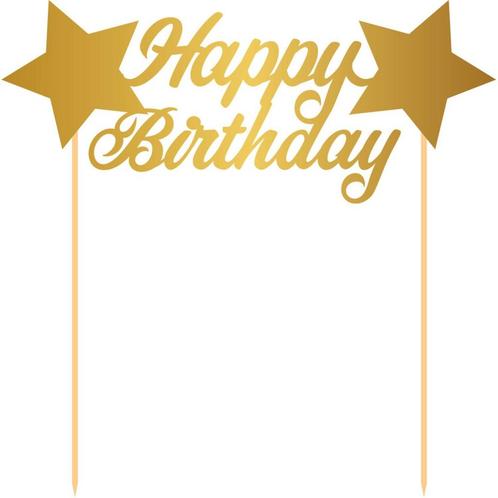 Happy Birthday Taarttopper, Hobby & Loisirs créatifs, Articles de fête, Envoi