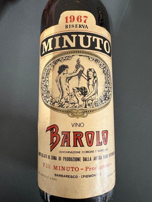 1967 Ris., 1978 Barolo & 1964 x3 Barbaresco Riserva, Minuto, Verzamelen, Wijnen