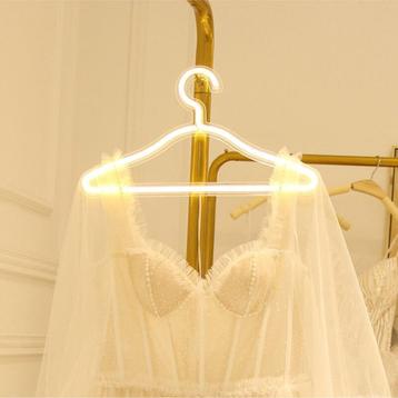 Neon Kledinghanger Warm Wit LED Kleerhanger, Verzenden