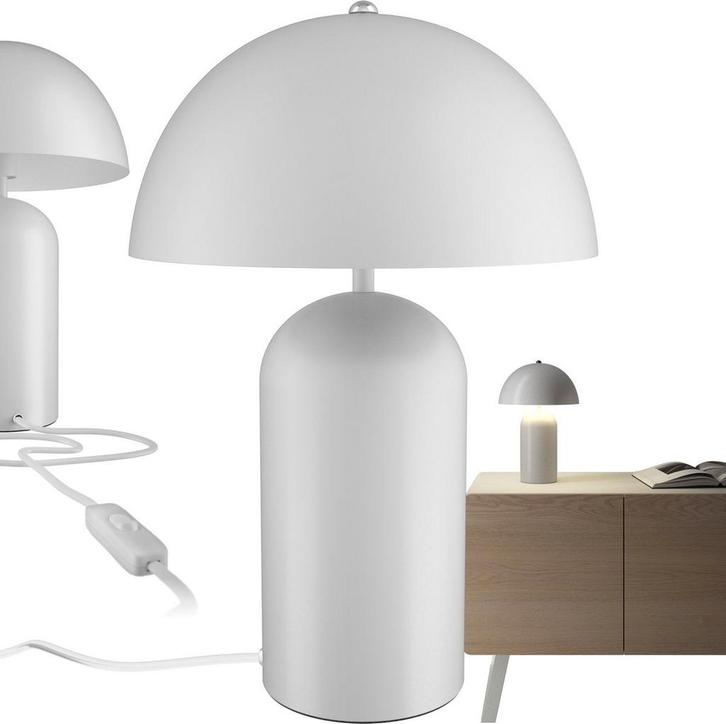 Tafellamp - Bureaulamp - Tafellamp slaapkamer - Wit - Tectak, Huis en Inrichting, Lampen | Tafellampen, Nieuw, Verzenden