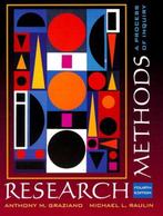 Research Methods 9780321049933 Anthony Graziano, Verzenden, Anthony Graziano