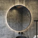 Spiegel BWS Star Rond met LED 90 cm Mat Zwart, Ophalen of Verzenden, Nieuw, Bad
