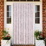 vidaXL Rideau anti-mouches gris argenté et rose 100x220, Verzenden, Neuf