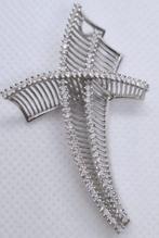 Pendentif en forme de croix - 18 carats Or blanc Diamant