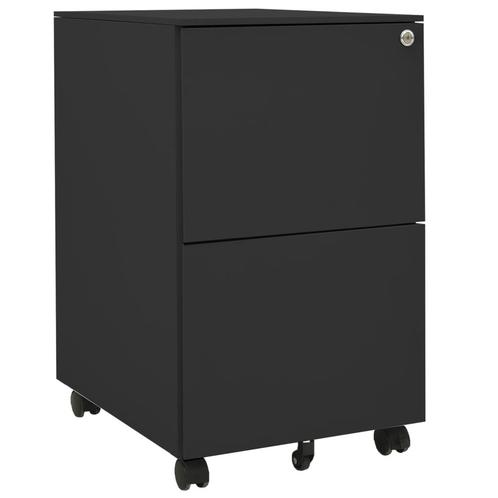 vidaXL Ladeblok verrijdbaar 39x45x67 cm staal, Huis en Inrichting, Kasten | Overige, Nieuw, Verzenden