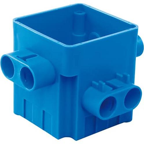 75mm Vierkante Doos Met 8x16mm Buis Inlaten - 7110.412 [2, Doe-het-zelf en Bouw, Elektriciteit en Kabels, Verzenden