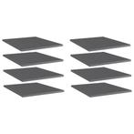 vidaXL Wandschappen 8 st 40x50x1,5 cm bewerkt hout hoogglans, Huis en Inrichting, Woonaccessoires | Wandplanken en Boekenplanken