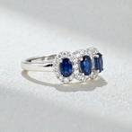 Zonder minimumprijs - Ring Verguld Saffier - Topaas - 18kt, Nieuw