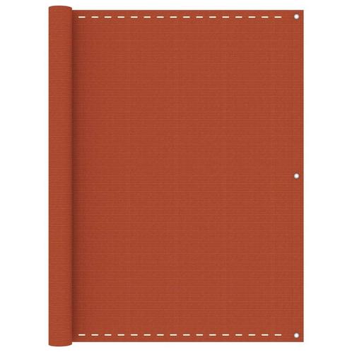 vidaXL Balkonscherm 120x400 cm HDPE oranje, Tuin en Terras, Parasols, Nieuw, Verzenden