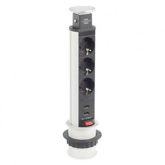 Stekkerdoos met USB | Brennenstuhl | 2 meter, Doe-het-zelf en Bouw, Elektriciteit en Kabels, Verzenden