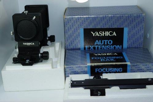 Yashica Auto extension bellows balg + focusing rail, Audio, Tv en Foto, Fotocamera's Analoog
