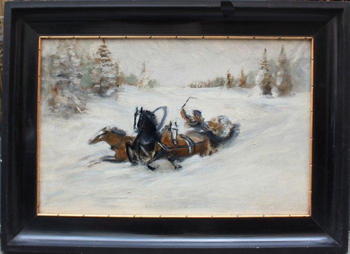 Konstantin Korowin (1861-1939), Attributed to - Winter, Antiek en Kunst, Kunst | Schilderijen | Klassiek