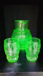 Art deco Glas uranium glas - 0 cm  (Zonder Minimumprijs)