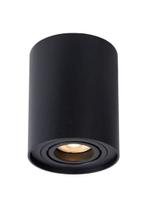 Lucide TUBE - Plafondspot Ø 9,6 cm GU10 Zwart Kantelbaar, Nieuw, Trendy verlichting, Metaal, Verzenden