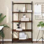 vidaXL Boekenkast 5-laags 76x32x158 cm bewerkt hout bruin, Huis en Inrichting, Verzenden, Nieuw