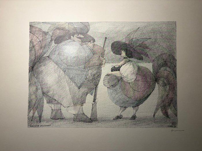 Paul Flora (1922-2009) - Vom Weibe bewundert, Antiquités & Art, Antiquités | Autres Antiquités