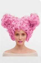 Luxe Suikerspin Pruik Roze Staarten met Gratis 2x Haarnetje, Kleding | Dames, Ophalen of Verzenden, Nieuw